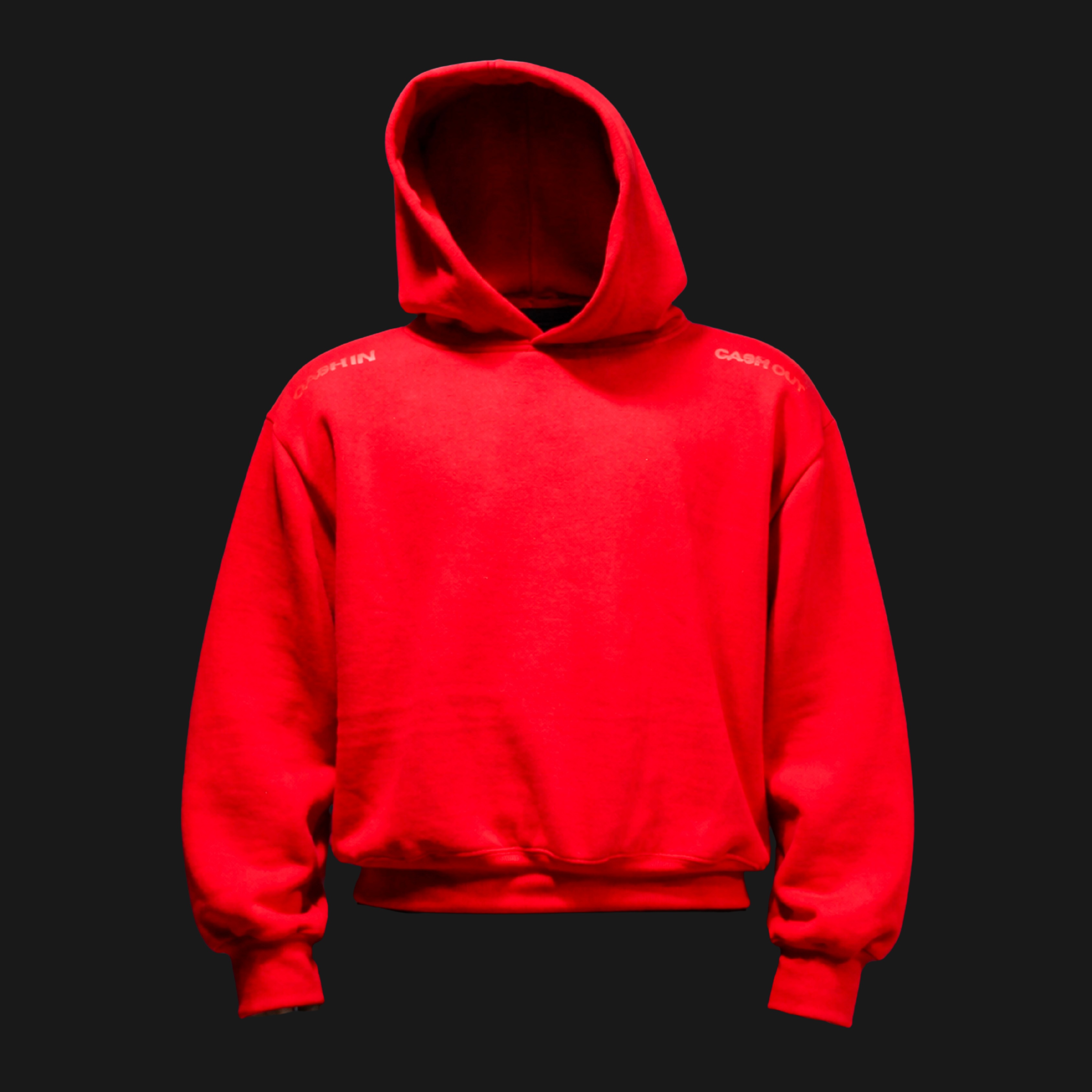STRUCTURE-02 HOODIE / RED