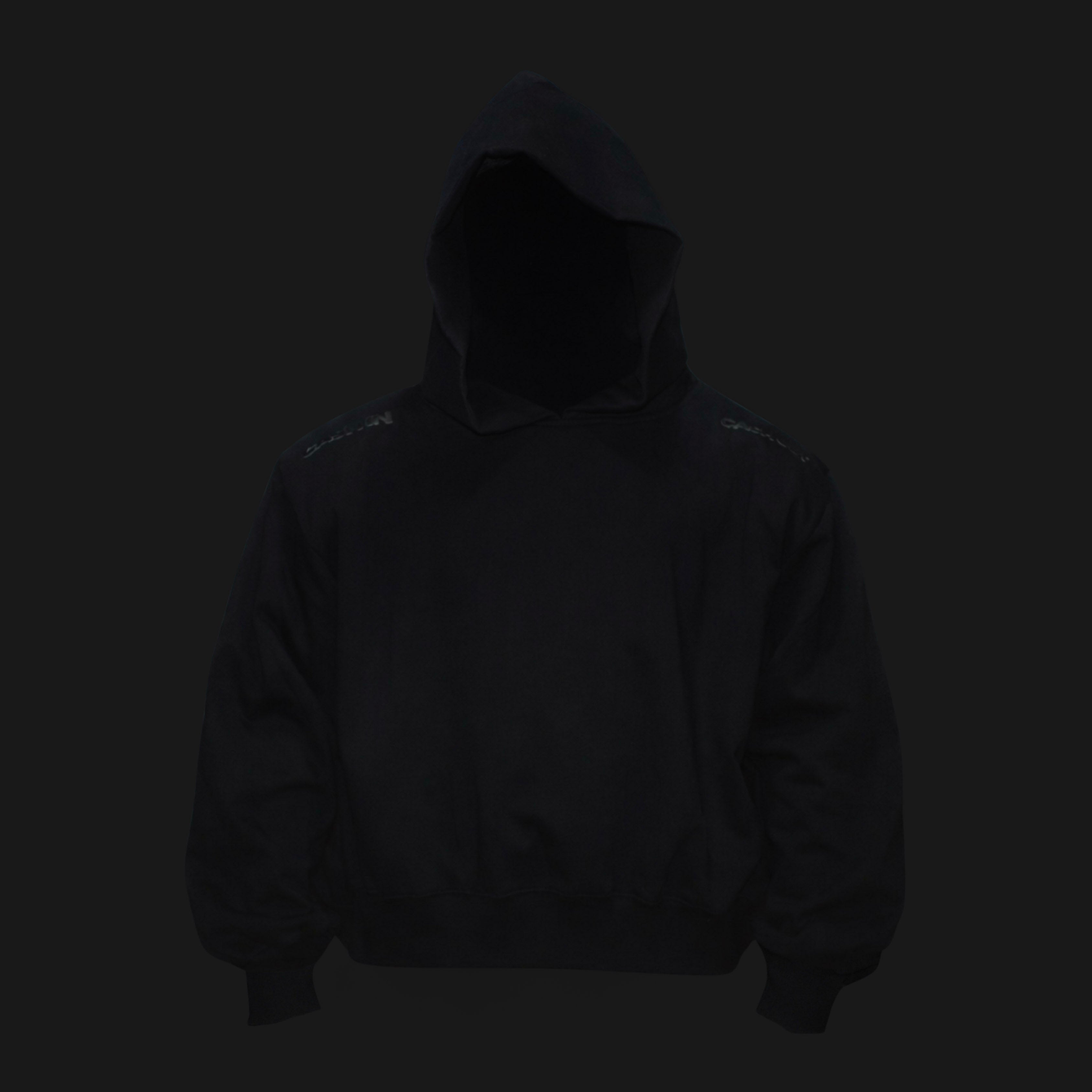 STRUCTURE-02 HOODIE / BLACK