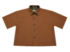 SHIFT SHIRT - GREEN CAMO // BROWN RAW DENIM