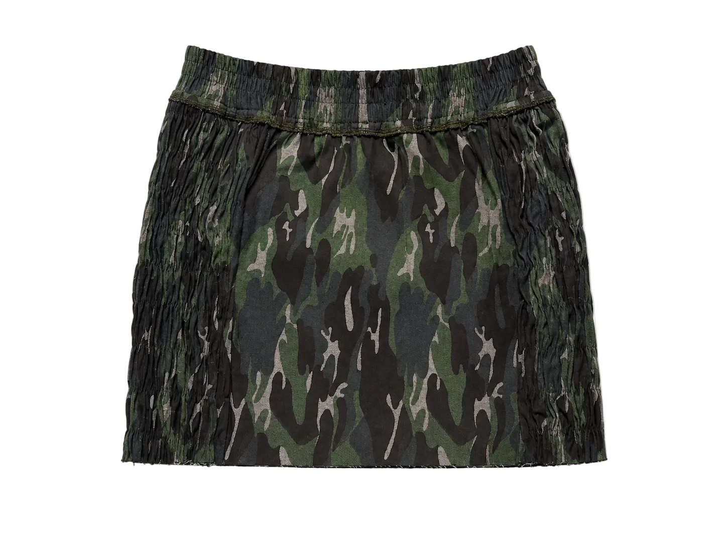 SHIFT SKIRT - DARK BLUE CAMO // BLUE RAW DENIM