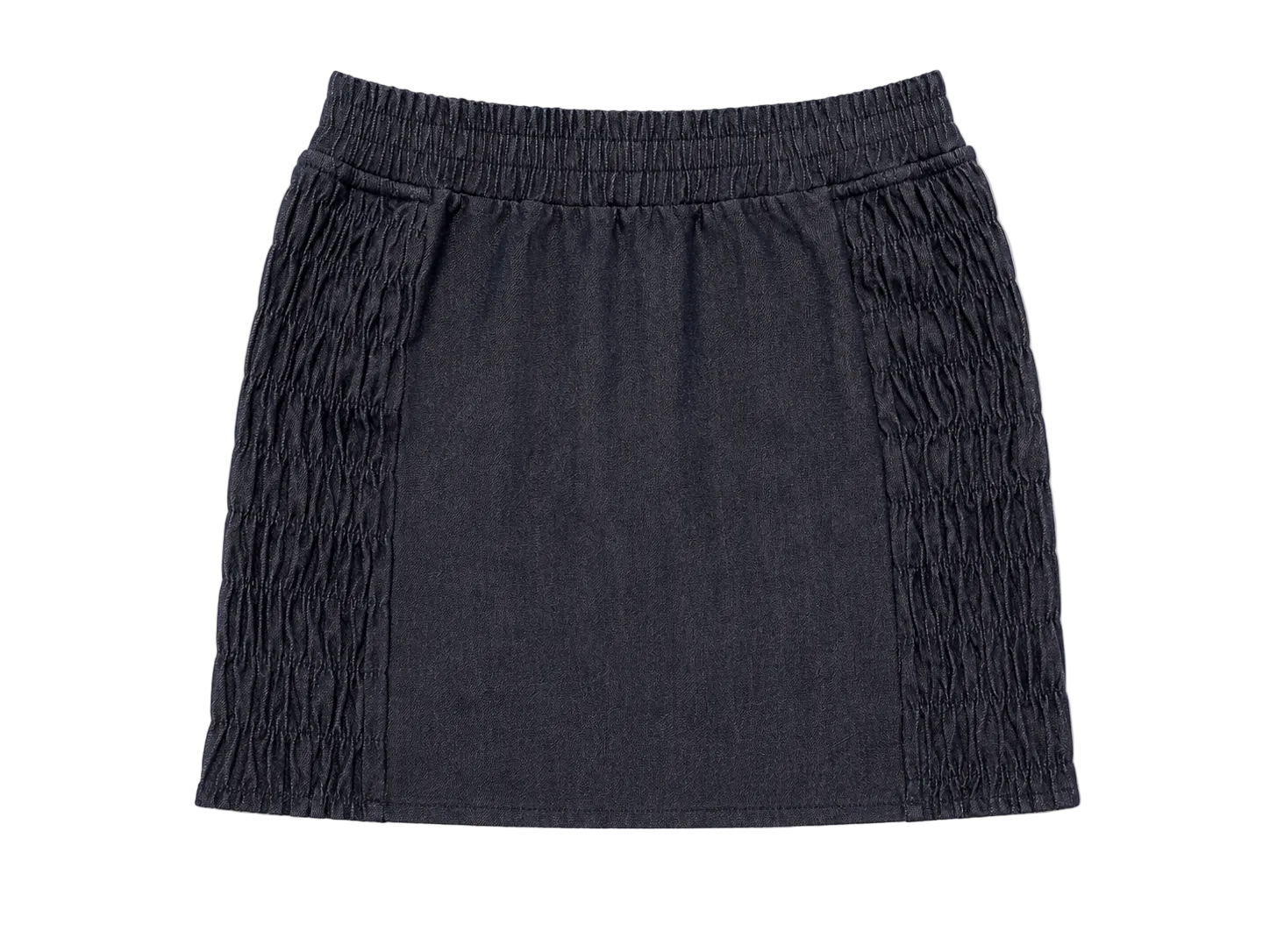 SHIFT SKIRT - DARK BLUE CAMO // BLUE RAW DENIM