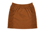 SHIFT SKIRT - BROWN CAMO // BROWN RAW DENIM