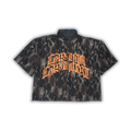 BROWN CAMO // GREY RAW DENIM SHIRT