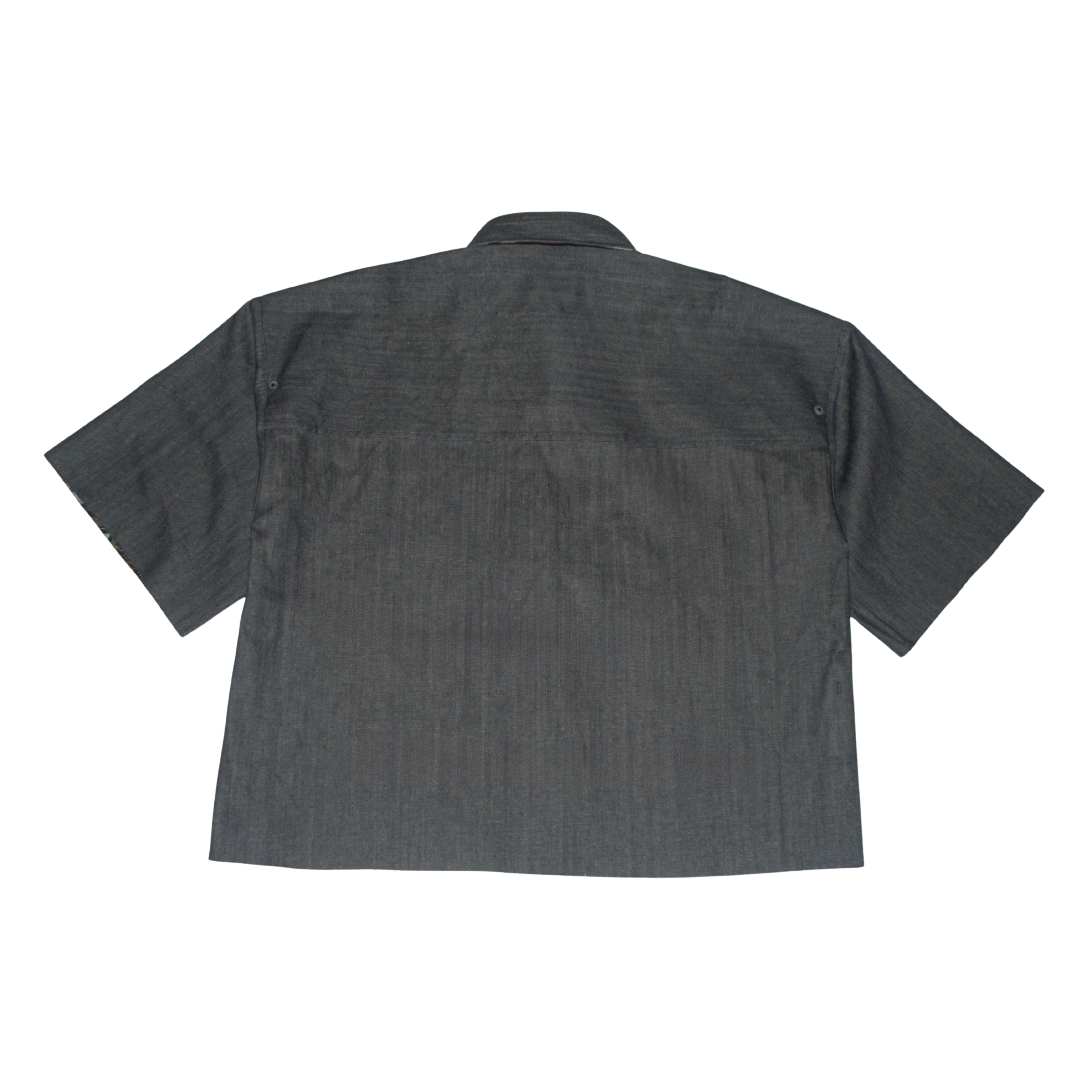 BROWN CAMO // GREY RAW DENIM SHIRT