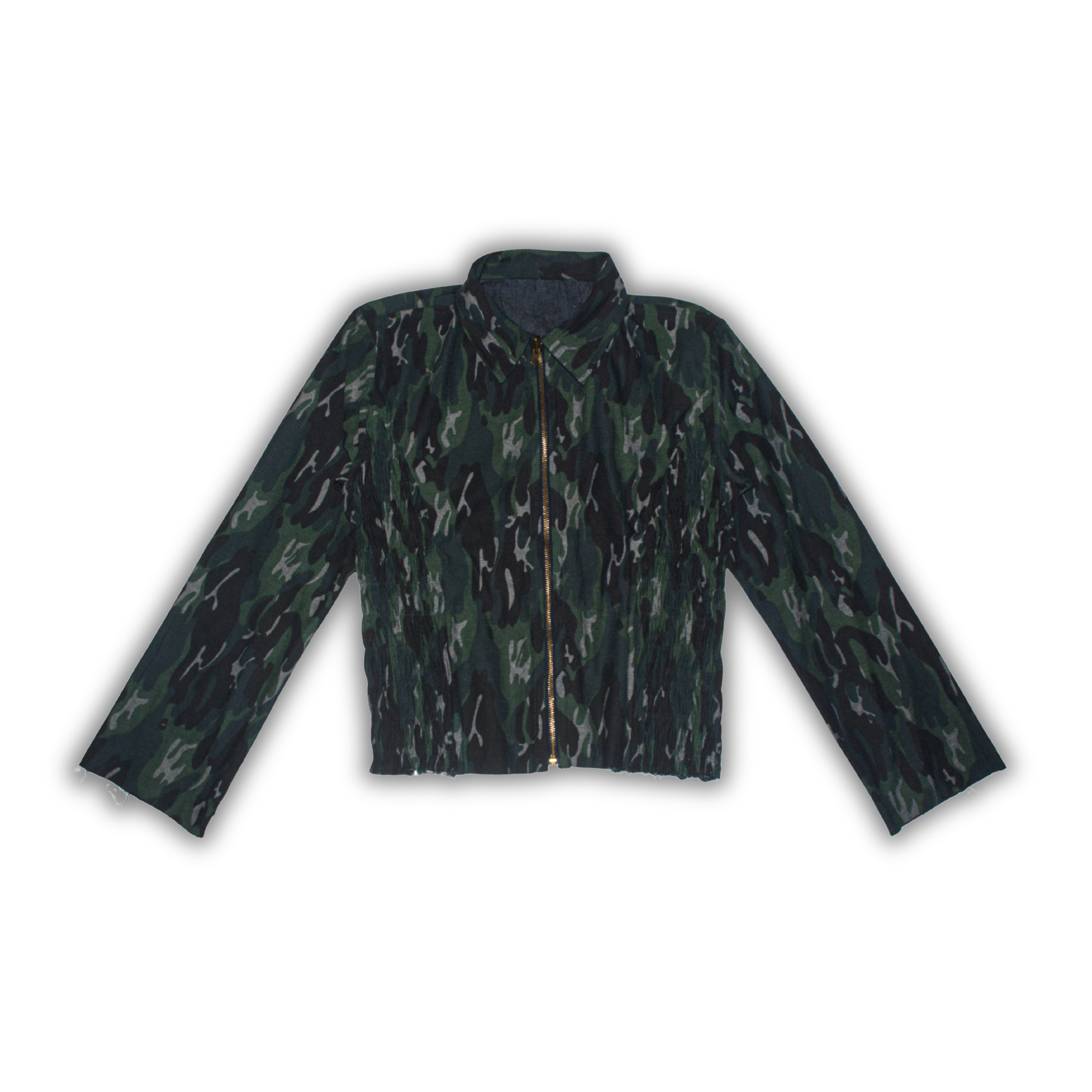 DARK BLUE CAMO // BLUE RAW DENIM TOP