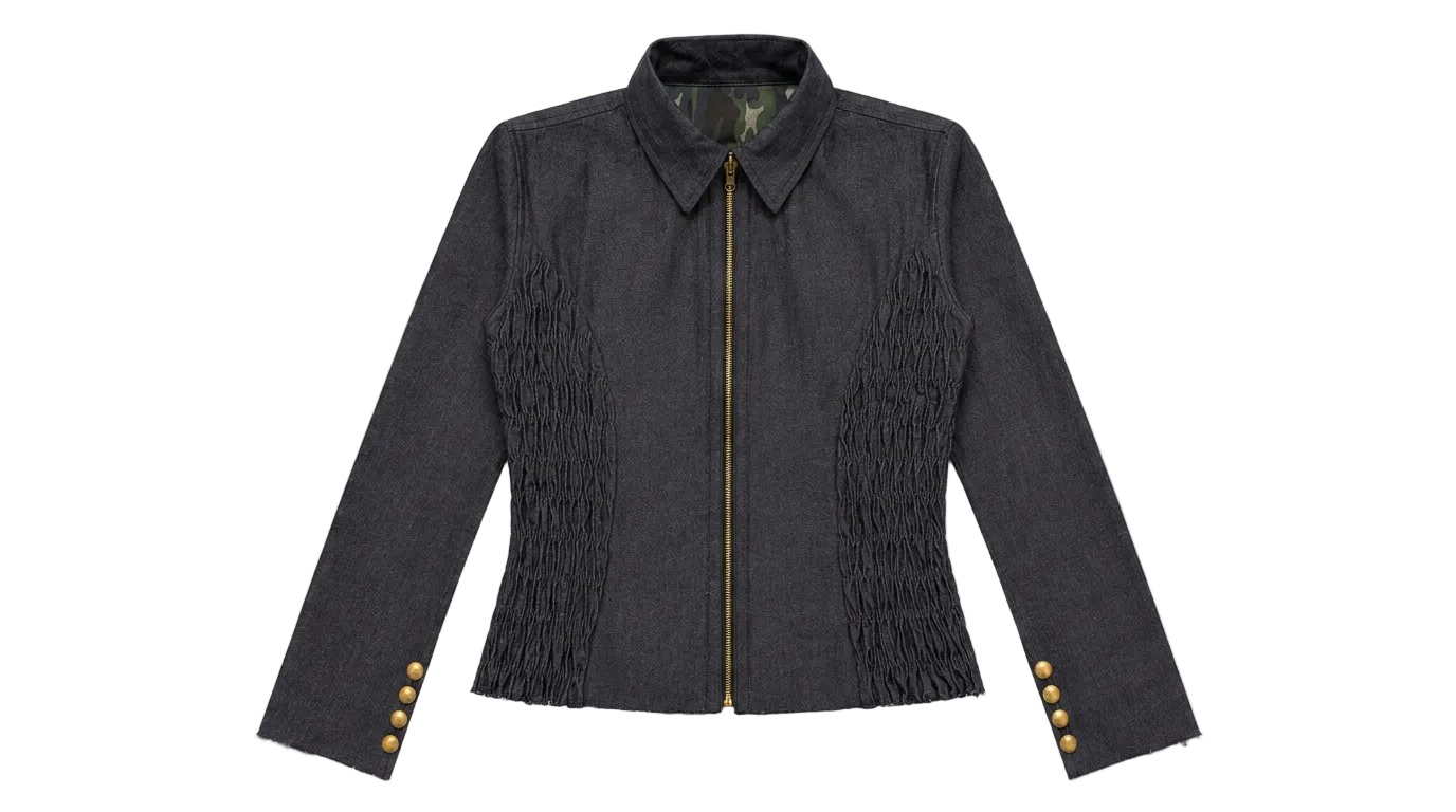 TENSION TOP - DARK BLUE CAMO // BLUE RAW DENIM
