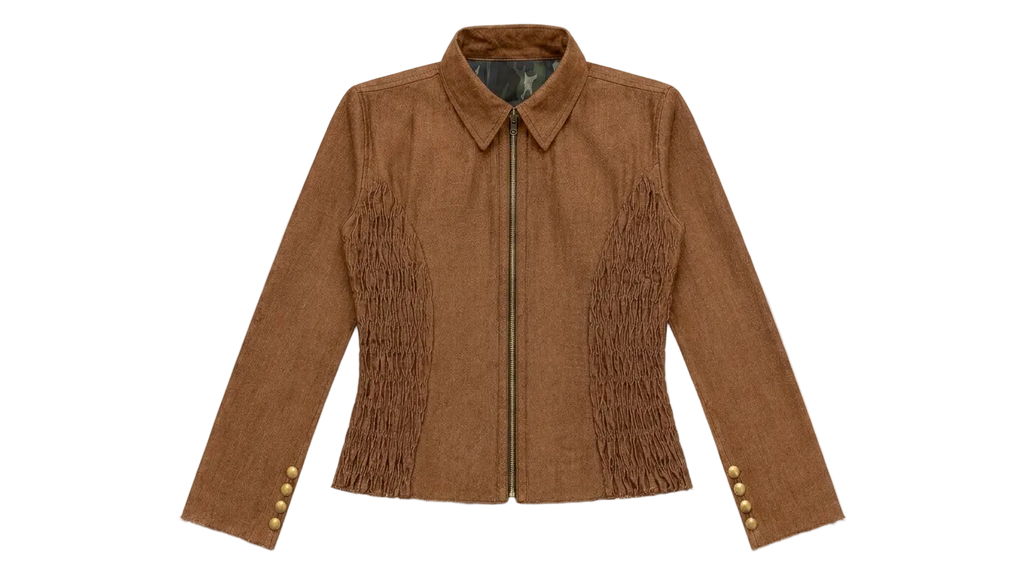 TENSION TOP - BROWN CAMO // BROWN RAW DENIM